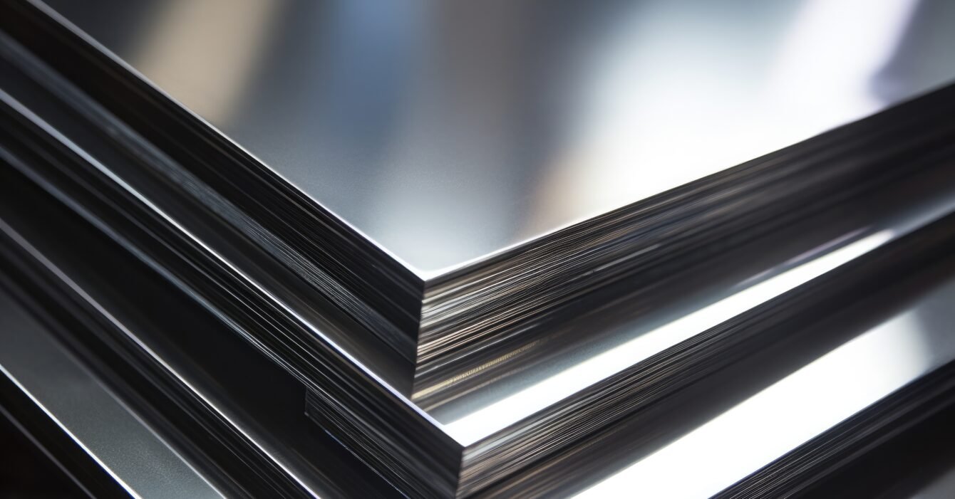 close-up-metallic-plates